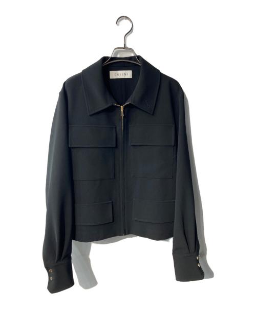 CULLNI（クルニ）CULLNI (クルニ) Stretch Double Cloth Big Pocket Shirt Jacket ブラック サイズ:1の古着・服飾アイテム