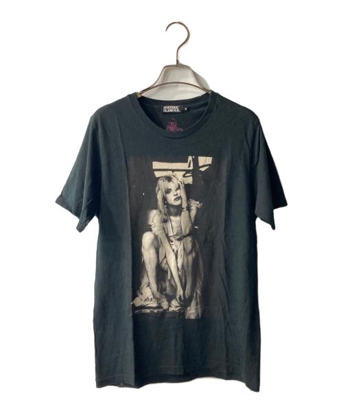 Hysteric Glamour（ヒステリックグラマー）Hysteric Glamour (ヒステリックグラマー) COURTNEY LOVE プリントTシャツ ブラック サイズ:Mの古着・服飾アイテム