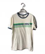 NIKEナイキ）の古着「00sゴツナイキ リンガーTee」｜ホワイト
