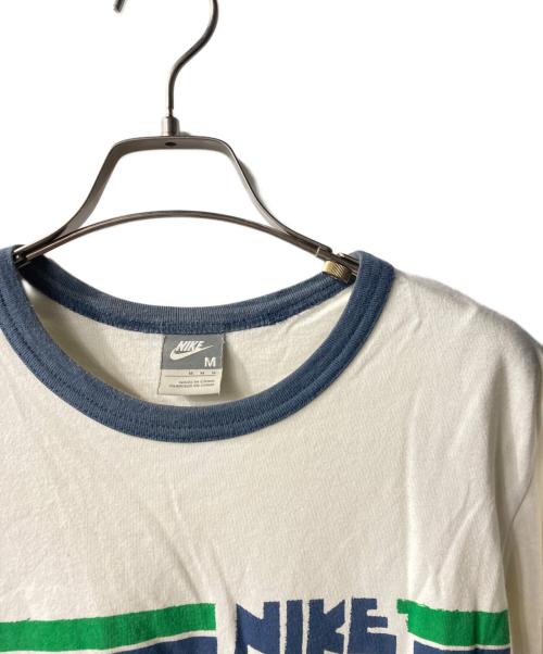NIKE（ナイキ）NIKE (ナイキ) 00sゴツナイキ リンガーTee ホワイト サイズ:Mの古着・服飾アイテム