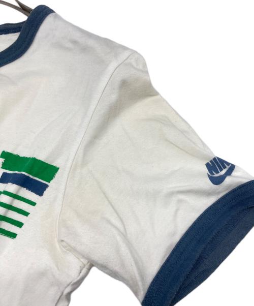 NIKE（ナイキ）NIKE (ナイキ) 00sゴツナイキ リンガーTee ホワイト サイズ:Mの古着・服飾アイテム