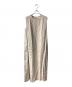 HAUNT（ハウント）の古着「Linen Dress Taupe ノースリーブワンピース」｜ベージュ