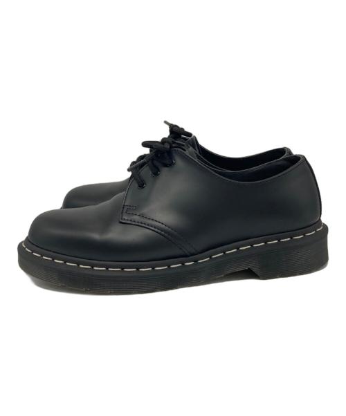 Dr.Martens（ドクターマーチン）Dr.Martens (ドクターマーチン) 1461 ホワイトステッチ 3 ホール シューズ ブラック サイズ:UK7の古着・服飾アイテム