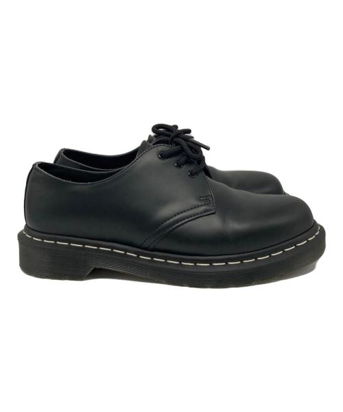 Dr.Martens（ドクターマーチン）Dr.Martens (ドクターマーチン) 1461 ホワイトステッチ 3 ホール シューズ ブラック サイズ:UK7の古着・服飾アイテム