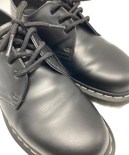 Dr.Martens（ドクターマーチン）Dr.Martens (ドクターマーチン) 1461 ホワイトステッチ 3 ホール シューズ ブラック サイズ:UK7の古着・服飾アイテム