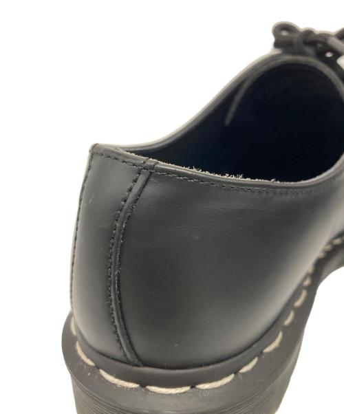 Dr.Martens（ドクターマーチン）Dr.Martens (ドクターマーチン) 1461 ホワイトステッチ 3 ホール シューズ ブラック サイズ:UK7の古着・服飾アイテム