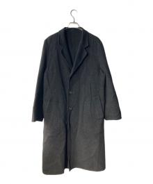 Yohji Yamamoto D'URBAN A.A.R（ヨウジ ヤマモト × ダーバンアール）の古着「リバーシブルウールコート」｜ブラック