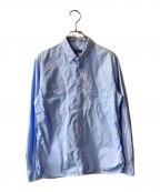 COMME des GARCONS HOMMEコムデギャルソン オム）の古着「ペイント加工シャツ」｜ブルー