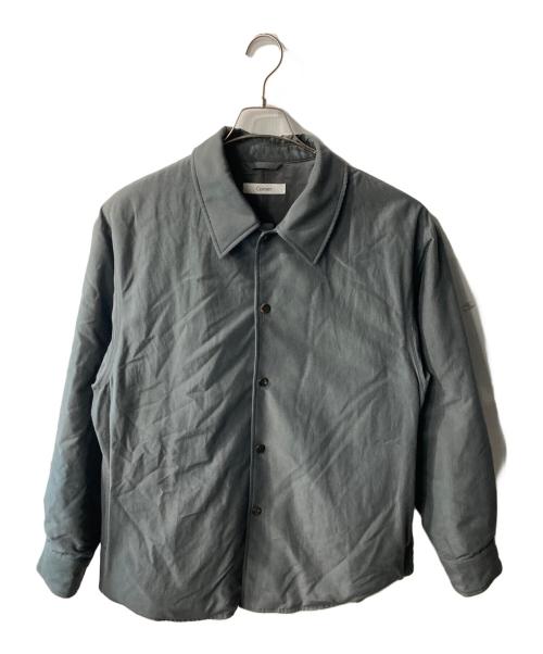 cornier（コルニエ）Cornier (コルニエ) BRAZIL SILK COTTON INSULATED SHIRTS 中綿ジャケット グレー サイズ:Lの古着・服飾アイテム