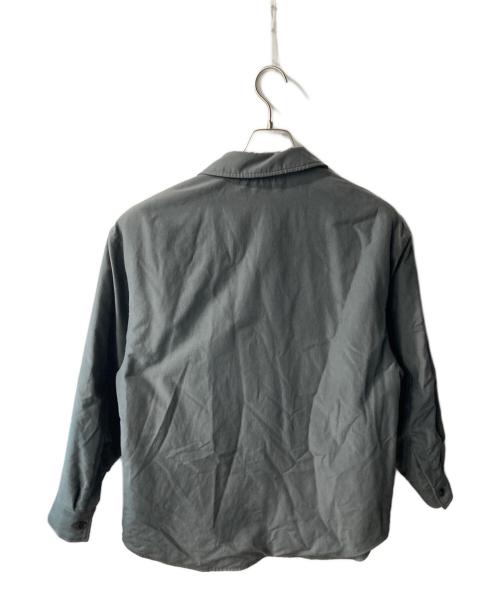 cornier（コルニエ）Cornier (コルニエ) BRAZIL SILK COTTON INSULATED SHIRTS 中綿ジャケット グレー サイズ:Lの古着・服飾アイテム
