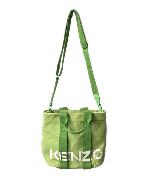 KENZO（ケンゾー）KENZO (ケンゾー) 2WAYミニトートバッグ グリーンの古着・服飾アイテム