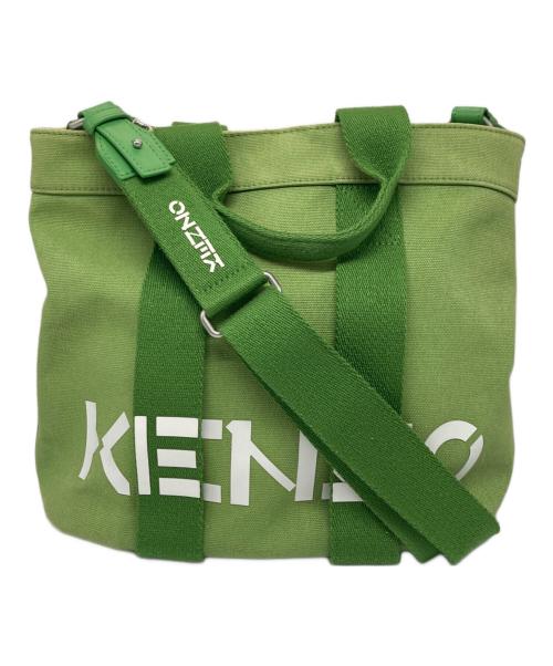 KENZO（ケンゾー）KENZO (ケンゾー) 2WAYミニトートバッグ グリーンの古着・服飾アイテム
