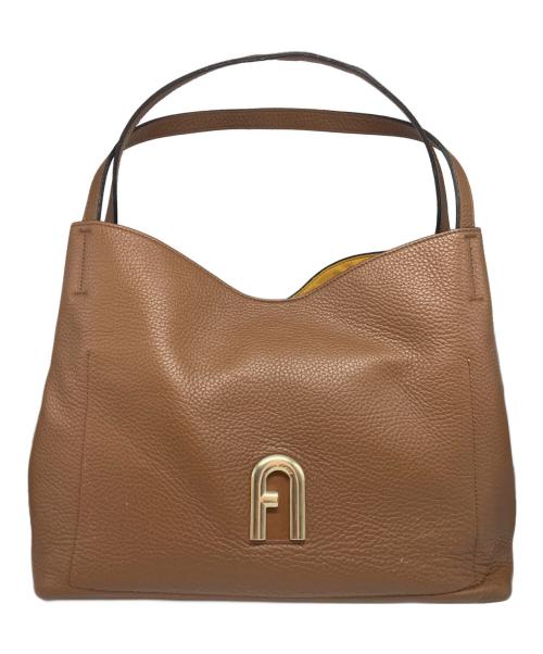 FURLA（フルラ）FURLA (フルラ) プリムラ ハンドバッグ ブラウンの古着・服飾アイテム