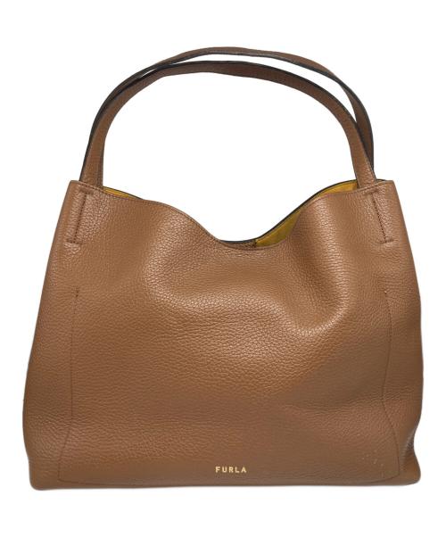 FURLA（フルラ）FURLA (フルラ) プリムラ ハンドバッグ ブラウンの古着・服飾アイテム