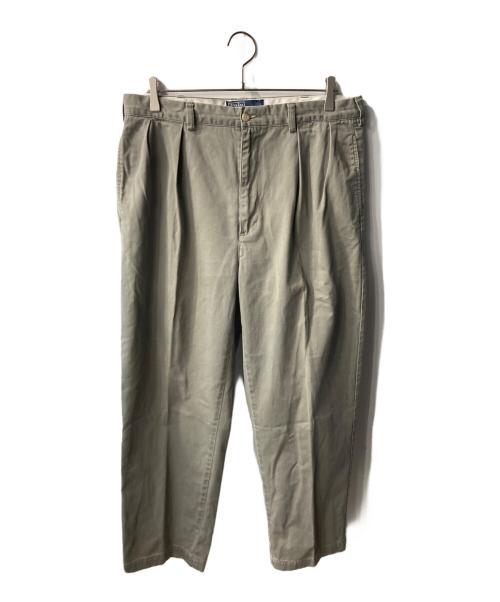 POLO RALPH LAUREN（ポロ・ラルフローレン）POLO RALPH LAUREN (ポロ・ラルフローレン) ANDREW PANT ２タックチノ グレー サイズ:35/30の古着・服飾アイテム