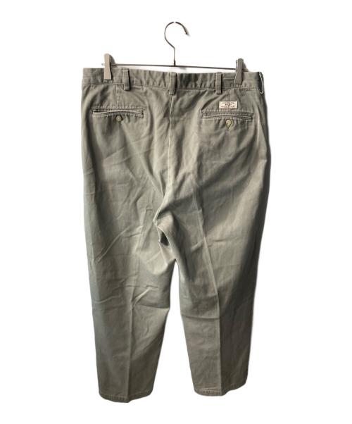 POLO RALPH LAUREN（ポロ・ラルフローレン）POLO RALPH LAUREN (ポロ・ラルフローレン) ANDREW PANT ２タックチノ グレー サイズ:35/30の古着・服飾アイテム