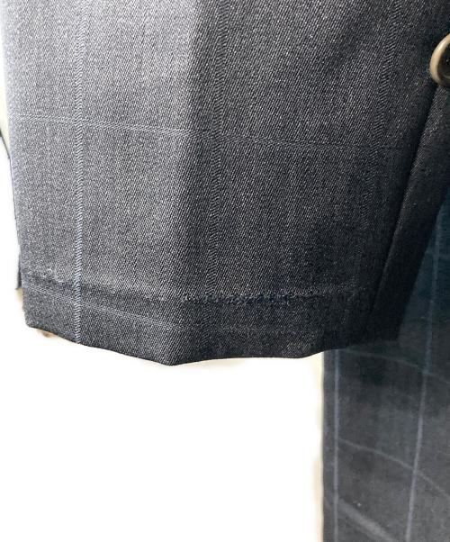 Burberry's（バーバリーズ）Burberry's (バーバリーズ) ウール チェックステンカラーコート ネイビー サイズ:Lの古着・服飾アイテム