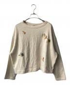 45Rフォーティファイブ・アール）の古着「USウラケの刺繍馬Tシャツ」｜アイボリー