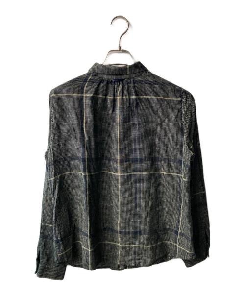 Pal'las Palace（パラスパレス）Pal'las Palace (パラスパレス) インディゴ染めチェックシャツ インディゴ サイズ:3の古着・服飾アイテム