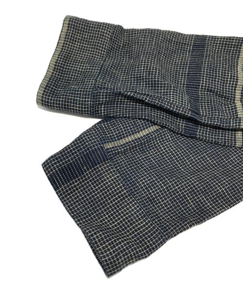 Pal'las Palace（パラスパレス）Pal'las Palace (パラスパレス) インディゴ染めチェックシャツ インディゴ サイズ:3の古着・服飾アイテム
