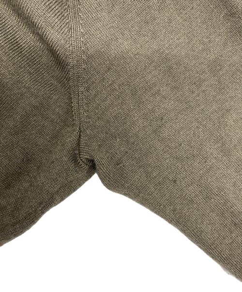 23区（ニジュウサンク）23区 (ニジュウサンク) ニットジップパーカー ブラウン サイズ:38の古着・服飾アイテム