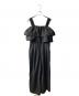 Her lip to（ハーリップトゥ）の古着「Double-Tiered Back-Ribbon Jumpsuit ジャンプスーツ」｜ブラック