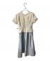 Her lip to (ハーリップトゥ) Asymmetrical Belted Docking Dress ワンピース ホワイト×グレー サイズ:M：11000円