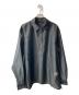 EDIFICE（エディフィス）の古着「Quarter-ZIP シアー シャツ」｜ブラック