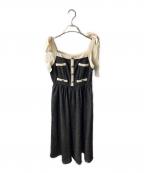 HER LIP TOハーリップトゥ）の古着「Verona Tweed Long Dress ワンピース」｜ブラック