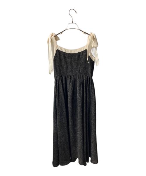 HER LIP TO（ハーリップトゥ）Her lip to (ハーリップトゥ) Verona Tweed Long Dress ワンピース ブラック サイズ:Mの古着・服飾アイテム