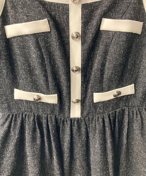 HER LIP TO（ハーリップトゥ）Her lip to (ハーリップトゥ) Verona Tweed Long Dress ワンピース ブラック サイズ:Mの古着・服飾アイテム
