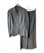 YOHJI YAMAMOTOヨウジヤマモト）の古着「ピンストライプセットアップ」｜グレー