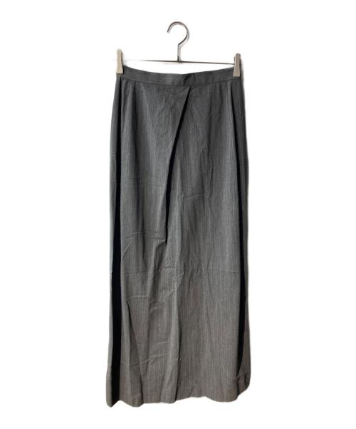 YOHJI YAMAMOTO（ヨウジヤマモト）YOHJI YAMAMOTO (ヨウジヤマモト) ピンストライプセットアップ グレー サイズ:ジャケットSIZE S/スカートSIZE Mの古着・服飾アイテム