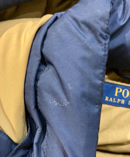POLO RALPH LAUREN（ポロ・ラルフローレン）POLO RALPH LAUREN (ポロ・ラルフローレン) ポニー刺繍 フーデットダウンベスト ブルー サイズ:Lの古着・服飾アイテム