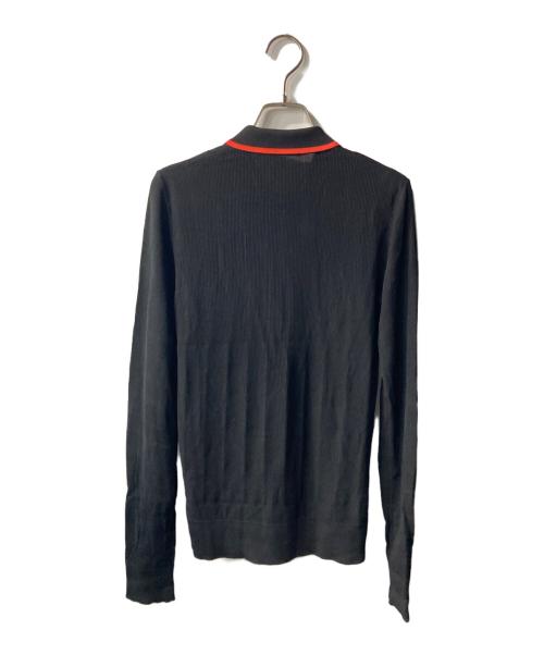FRED PERRY（フレッドペリー）FRED PERRY (フレッドペリー) Rib Knitted Polo Shirt ブラック サイズ:UK10の古着・服飾アイテム