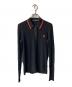 FRED PERRY（フレッドペリー）の古着「Rib Knitted Polo Shirt」｜ブラック