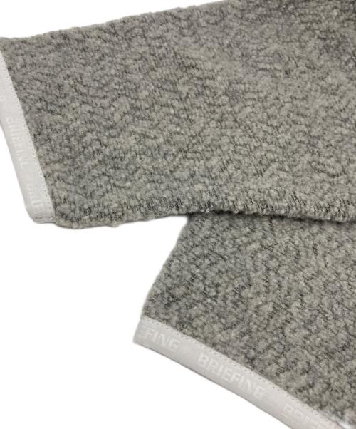 BRIEFING GOLF（ブリーフィング ゴルフ）BRIEFING GOLF (ブリーフィング ゴルフ) WOMEN'S WOOL BOA ボアプルオーバー グレー サイズ:Lの古着・服飾アイテム
