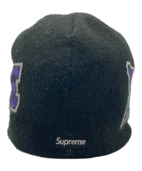 SUPREME（シュプリーム）SUPREME (シュプリーム) New Era (ニューエラ) Outline Beanie ニット帽 ブラックの古着・服飾アイテム