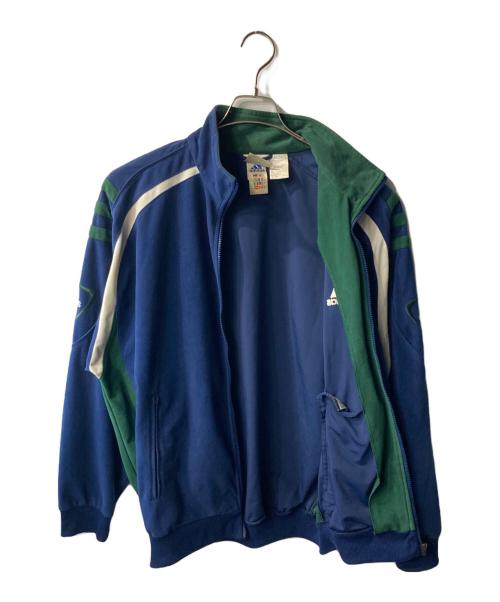 adidas（アディダス）adidas (アディダス) 90s ベロアトラックジャケット ブルー サイズ:Mの古着・服飾アイテム