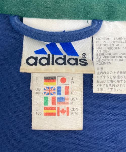 adidas（アディダス）adidas (アディダス) 90s ベロアトラックジャケット ブルー サイズ:Mの古着・服飾アイテム