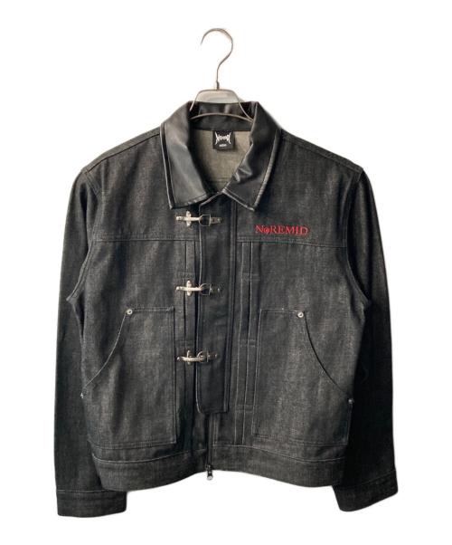 Noremid（ノーリミッド）Noremid (ノーリミッド) RIGID FIREMAN DENIM JACKET-BLACK　リジッド ファイヤーマン デニム ジャケット ブラック ブラック サイズ:Mの古着・服飾アイテム