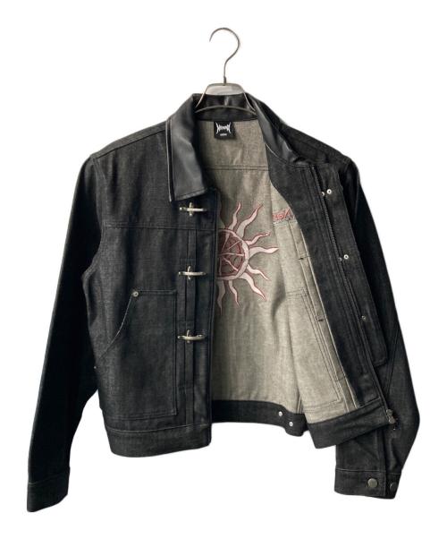Noremid（ノーリミッド）Noremid (ノーリミッド) RIGID FIREMAN DENIM JACKET-BLACK　リジッド ファイヤーマン デニム ジャケット ブラック ブラック サイズ:Mの古着・服飾アイテム