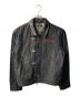 Noremid（ノーリミッド）の古着「RIGID FIREMAN DENIM JACKET-BLACK　リジッド ファイヤーマン デニム ジャケット ブラック」｜ブラック