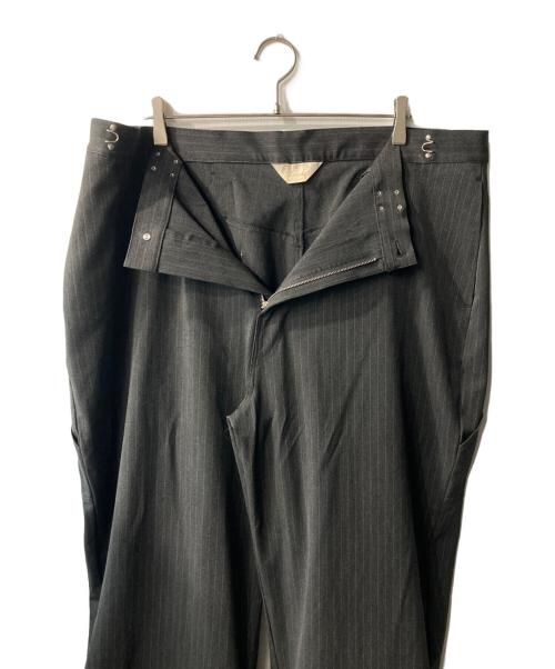 Abuku（アブク）Abuku (アブク) ワイドバギースラックス グレー サイズ:Mの古着・服飾アイテム