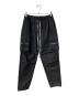 Danke schon（ダンケ シェーン）の古着「PREMIUM SUPER STRETCH TC BLACK ZIP POCKET PANTS カーゴパンツ」｜ブラック