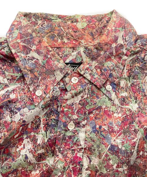 stussy（ステューシー）stussy (ステューシー) スプレー柄 BDシャツ マルチカラー サイズ:Lの古着・服飾アイテム