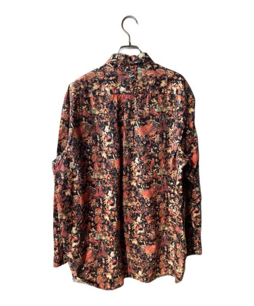 stussy（ステューシー）stussy (ステューシー) 宗教柄シャツ ブラック×オレンジ サイズ:Lの古着・服飾アイテム