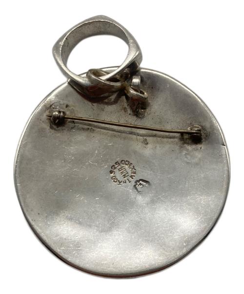 Mexican Jewelry（メキシカンジュエリー）Mexican Jewelry (メキシカンジュエリー) イーグルモチーフ  ヴィンテージペンダントトップ ブルー×グリーンの古着・服飾アイテム