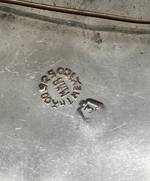 Mexican Jewelry（メキシカンジュエリー）Mexican Jewelry (メキシカンジュエリー) イーグルモチーフ  ヴィンテージペンダントトップ ブルー×グリーンの古着・服飾アイテム
