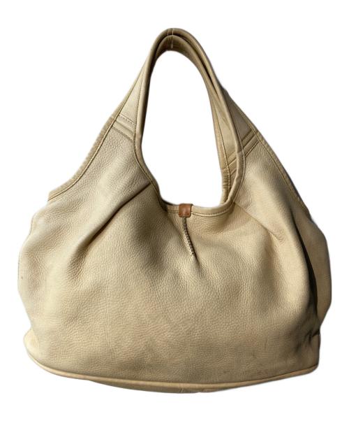 UGG（アグ）UGG (アグ) レザーワンショルダートートバッグ ベージュの古着・服飾アイテム